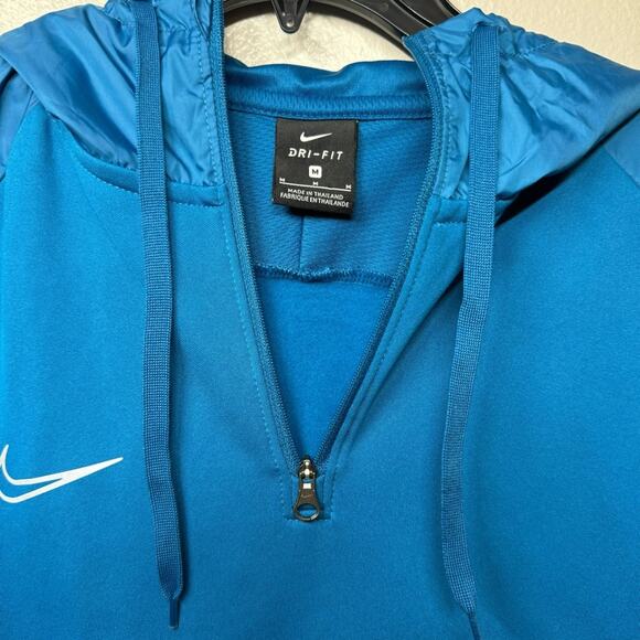 NIKE Dri-Fit Repel Academy Drill Hoodie 1/4 Zip Teal Color Men Size Medium - Picture 2 of 8
